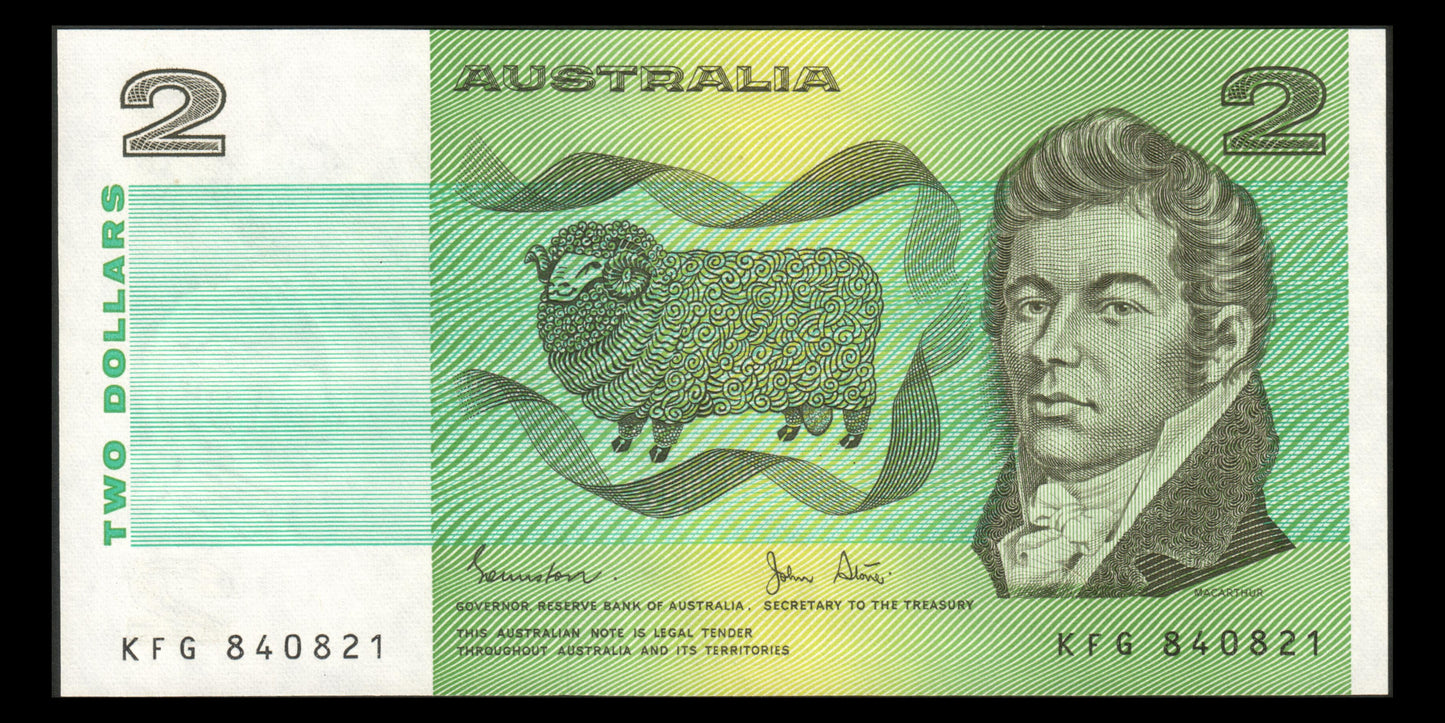 AUSTRALIE - AUSTRALIA - 2 Dollars (1983) P.43d Johnston & Stone NEUF / UNC