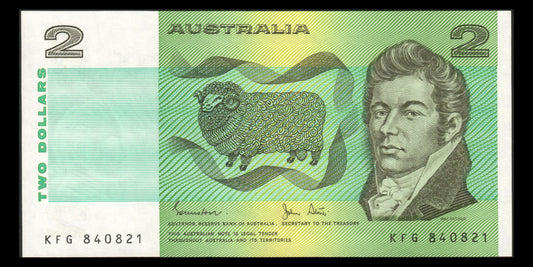 AUSTRALIE - AUSTRALIA - 2 Dollars (1983) P.43d Johnston & Stone NEUF / UNC