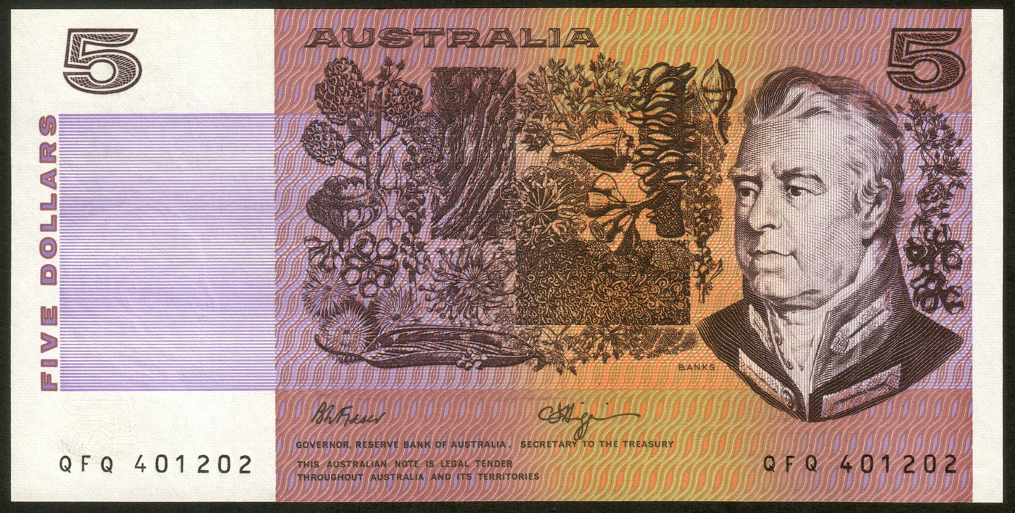 AUSTRALIE - AUSTRALIA - 5 Dollars (1990) P.44f Fraser & Higgins pr.NEUF / UNC-