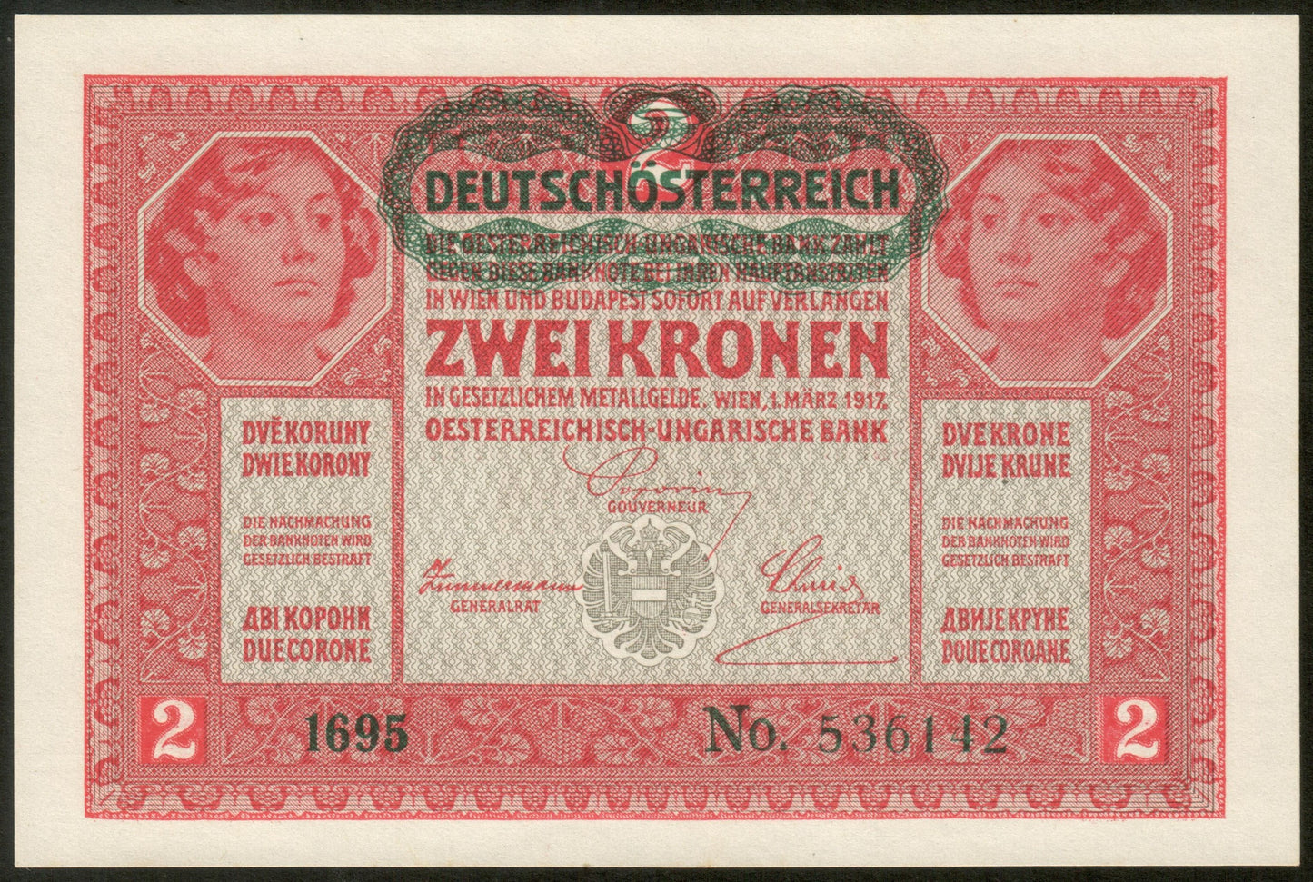 AUTRICHE - AUSTRIA - 2 Kronen (1919) P.50 NEUF / UNC