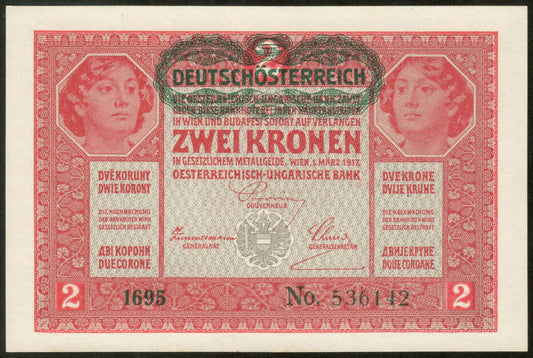 AUTRICHE - AUSTRIA - 2 Kronen (1919) P.50 NEUF / UNC