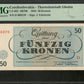 CZECHOSLOVAKIA - Theresienstadt Ghetto - 50 Kronen 1943 CZ-655 NEUF / PMG Choice Unc 64