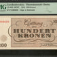 CZECHOSLOVAKIA - Theresienstadt Ghetto - 100 Kronen 1943 CZ-656 NEUF / PMG Choice Unc 64