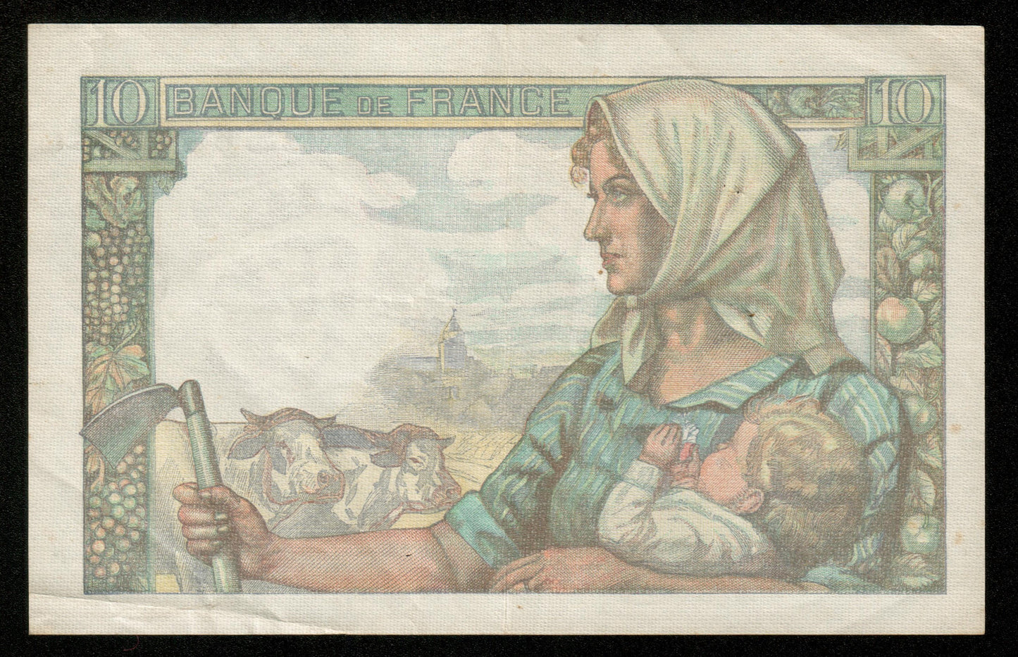 FRANCE - 10 Francs Mineur 1943 P.55 F.08.09, P.99d TTB / VF