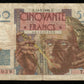 FRANCE - 50 Francs Le Verrier 1946 T.1 F.20.01, P.127a B / Good