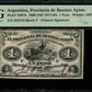 ARGENTINE - ARGENTINA - Provincia de Buenos Ayres, 1 Peso 1869 P.S481b pr.NEUF / PMG 58