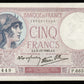 FRANCE - 5 Francs Violet 1940 F.04.16, P.83 SPL / AU