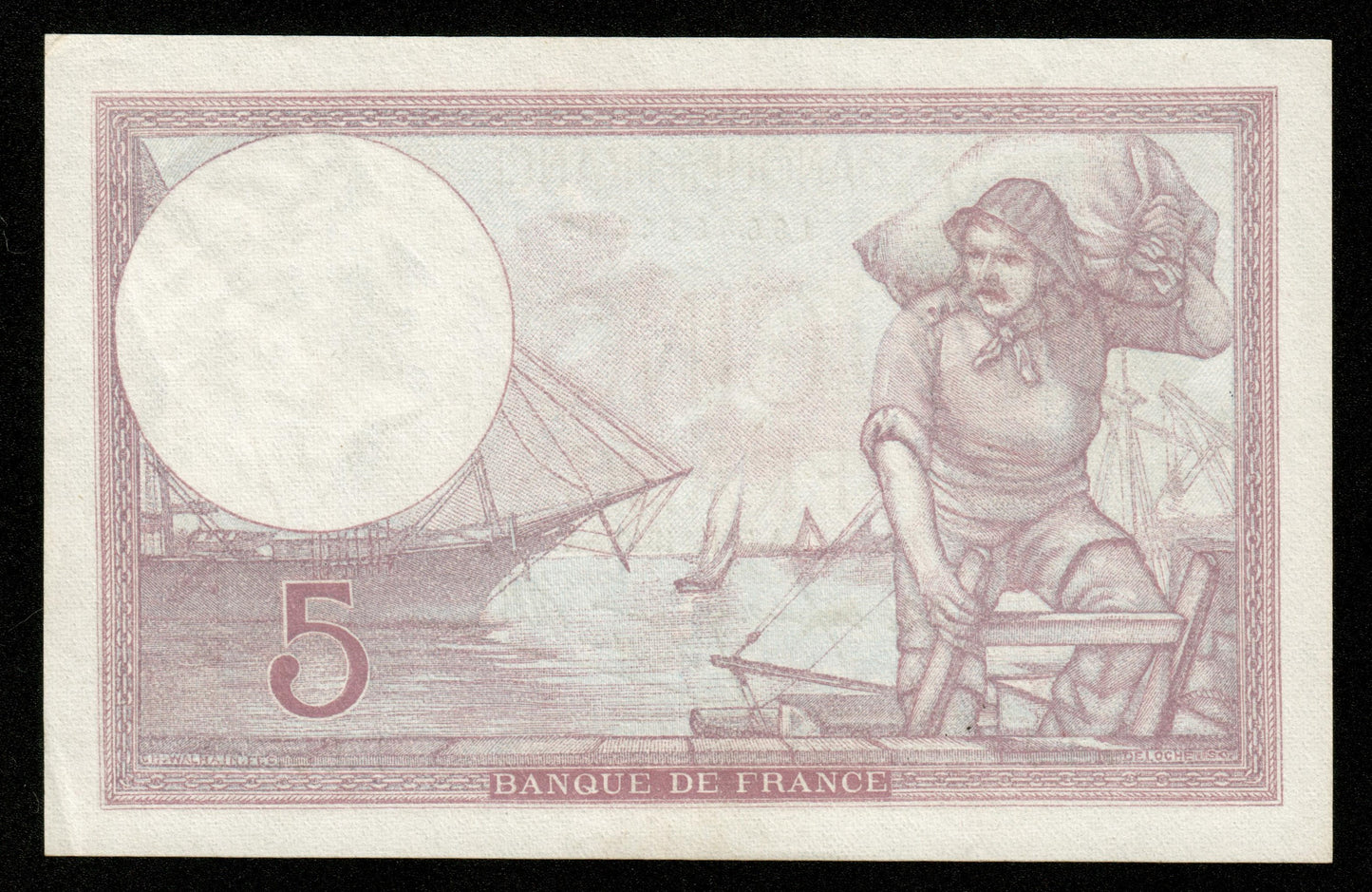 FRANCE - 5 Francs Violet 1940 F.04.16, P.83 SPL / AU