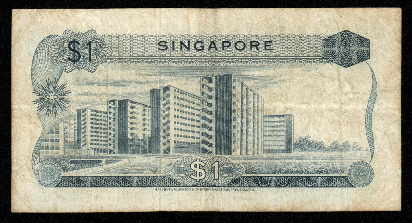 SINGAPOUR - SINGAPORE - 1 Dollar (1967) P.1a TB / Fine