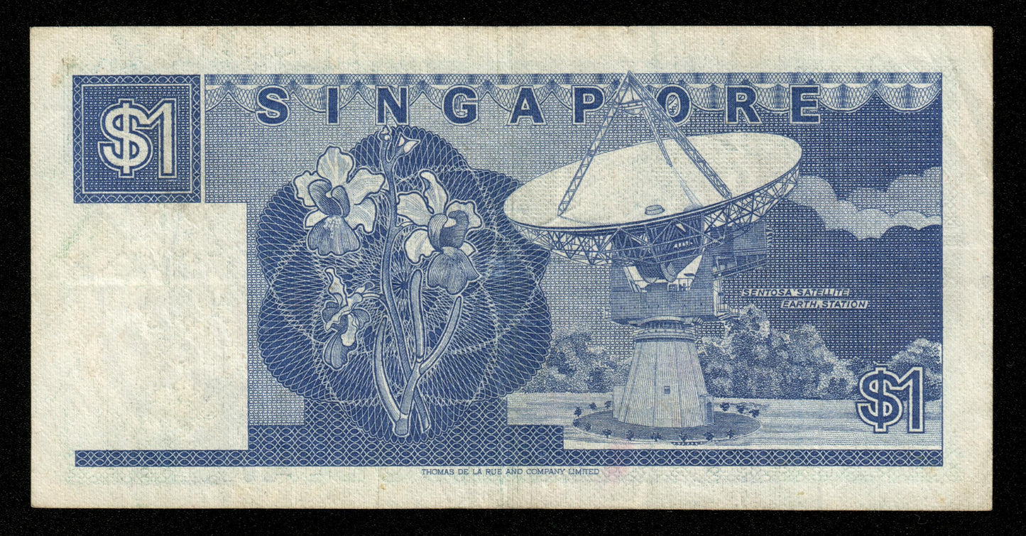 SINGAPOUR - SINGAPORE - 1 Dollar (1987) P.18a TTB / VF