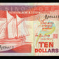 SINGAPOUR - SINGAPORE - 10 Dollars (1988) P.20 pr.SUP / XF-