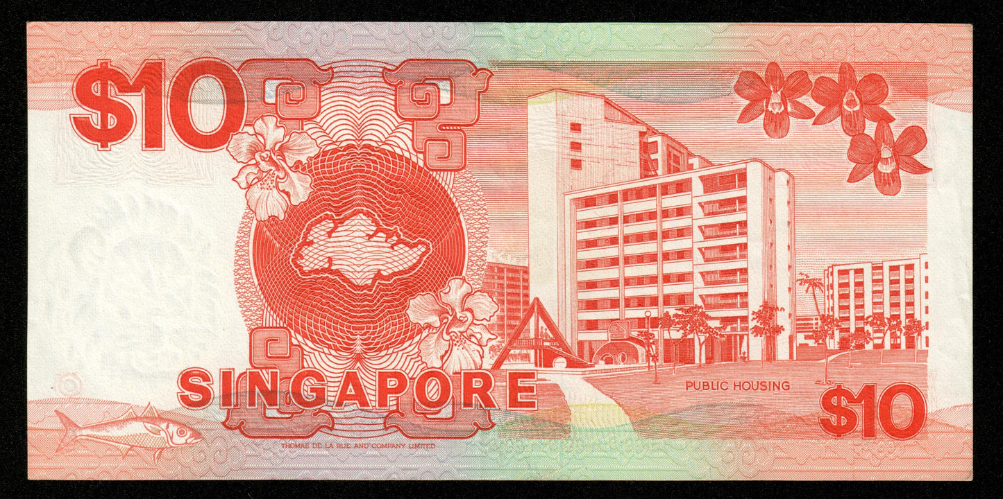 SINGAPOUR - SINGAPORE - 10 Dollars (1988) P.20 pr.SUP / XF-