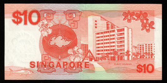 SINGAPOUR - SINGAPORE - 10 Dollars (1988) P.20 pr.SUP / XF-