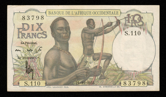 AFRIQUE OCCIDENTALE FRANÇAISE - FRENCH WEST AFRICA - 10 Francs 1953 P.37 pr.NEUF / UNC-