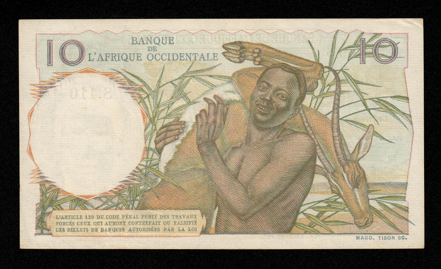 AFRIQUE OCCIDENTALE FRANÇAISE - FRENCH WEST AFRICA - 10 Francs 1953 P.37 pr.NEUF / UNC-