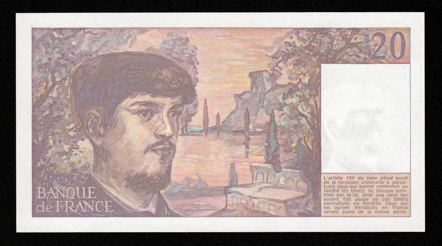 FRANCE - 20 Francs Debussy 1986 F.66.07, P.151a NEUF / UNC