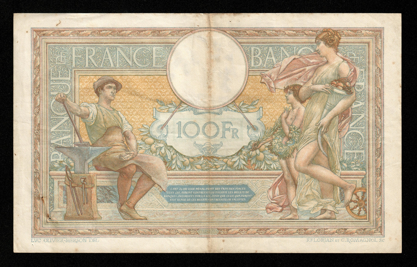 FRANCE - 100 Francs Merson Grands Cartouches 1932 F.24.11 P.78b TTB / VF