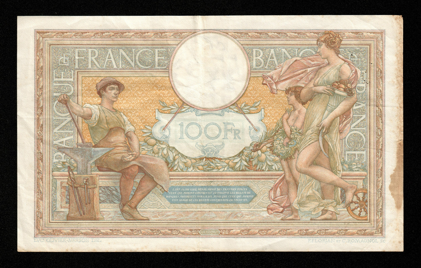 FRANCE - 100 Francs Merson Grands Cartouches 1934 F.24.13 P.78c TTB / VF