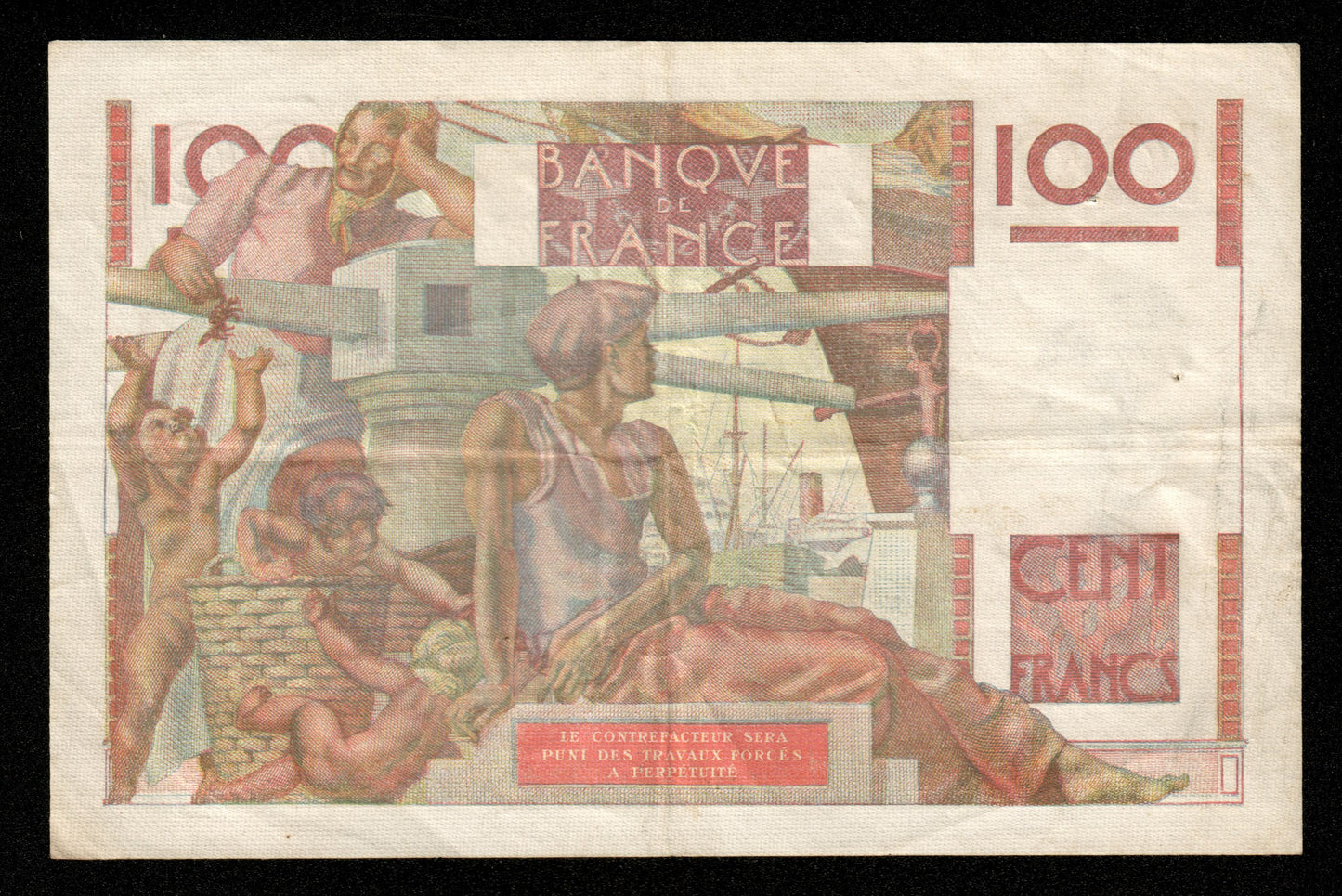 FRANCE - 100 Francs Jeune Paysan 1946 F.28.11, P.128a TTB / VF