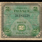 FRANCE - Trésor - 2 Francs Drapeau 1944 VF.16.01 P.114a TB / Fine