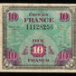 FRANCE - Trésor - 10 Francs Drapeau 1944 VF.18.01 P.116a TTB / VF