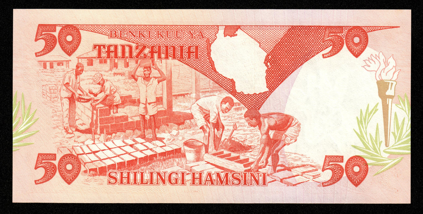 TANZANIE - TANZANIA - 50 Shilingi (1992) P.19 NEUF / UNC