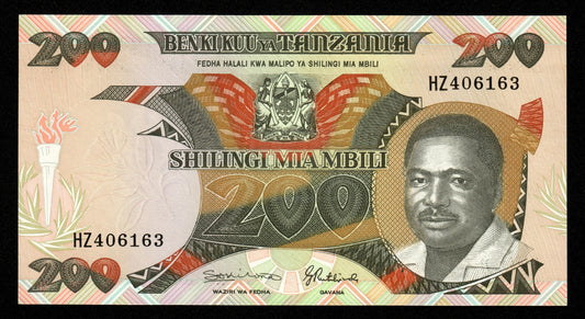 TANZANIE - TANZANIA - 200 Shilingi (1992) P.20 NEUF / UNC