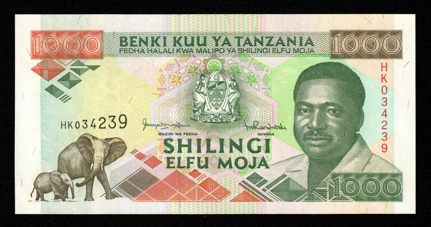 TANZANIE - TANZANIA - 1000 Shilingi (1993) P.27c NEUF / UNC