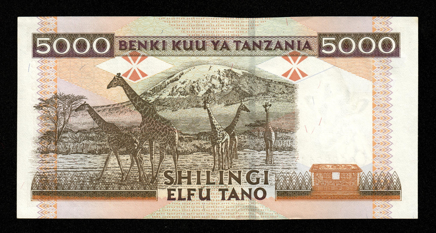 TANZANIE - TANZANIA - 5000 Shilingi (1997) P.32 SPL / AU