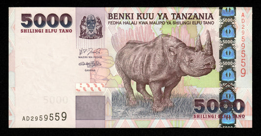 TANZANIE - TANZANIA - 5000 Shilingi (2003) P.38 SPL+ / AU+