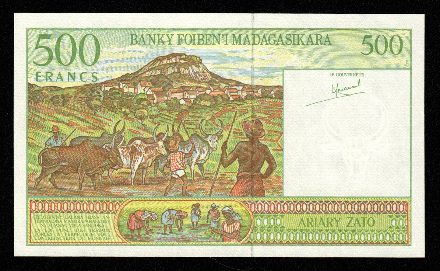 MADAGASCAR - 500 Francs, 100 Ariary (1994) P.75a NEUF / UNC