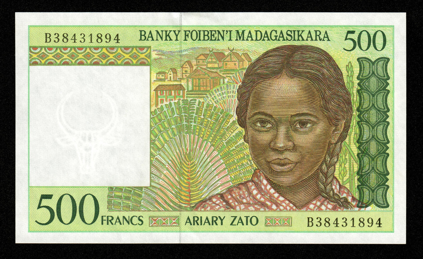 MADAGASCAR - 500 Francs, 100 Ariary (1994) P.75b pr.NEUF / UNC-