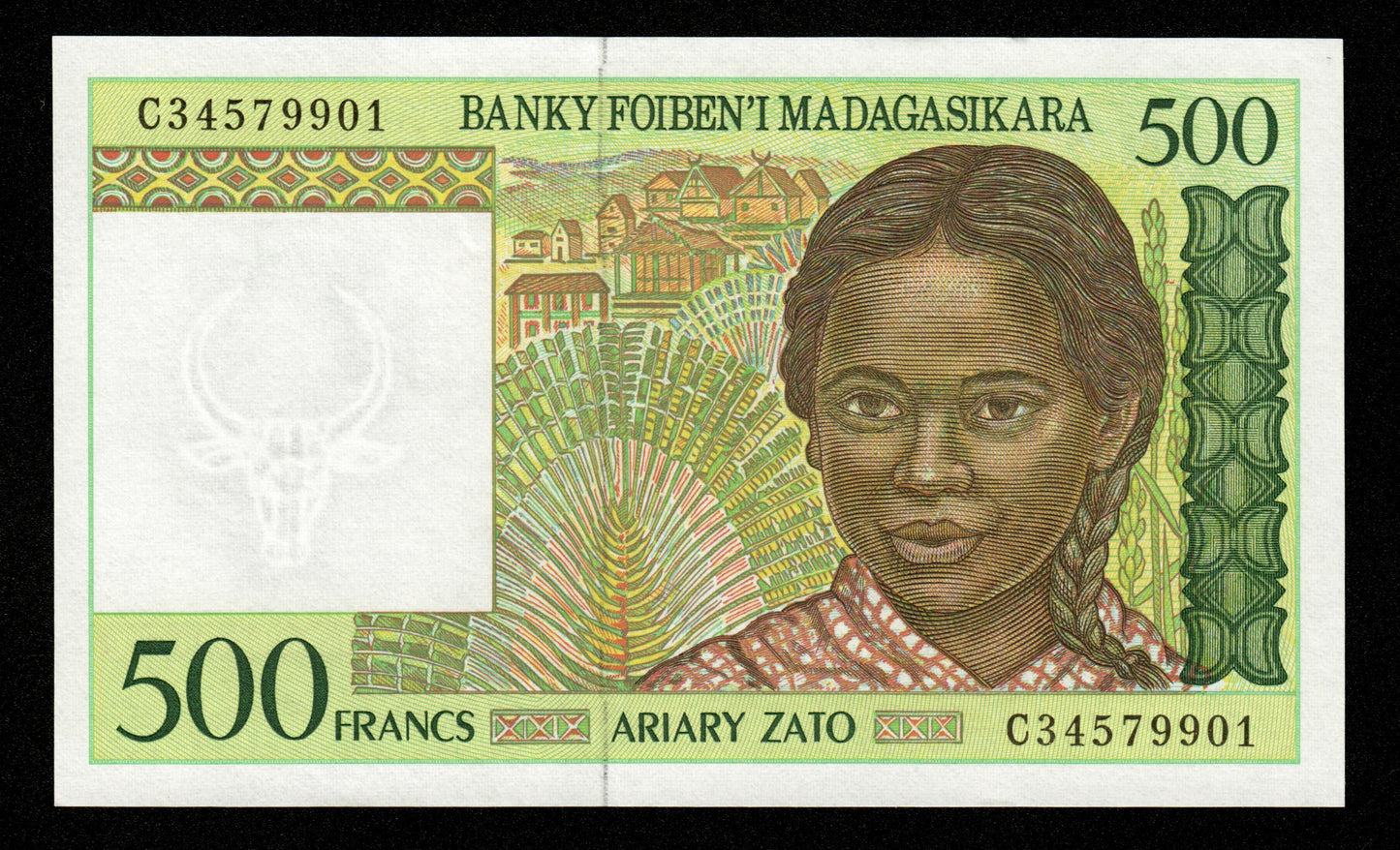 MADAGASCAR - 500 Francs, 100 Ariary (1994) P.75b NEUF / UNC