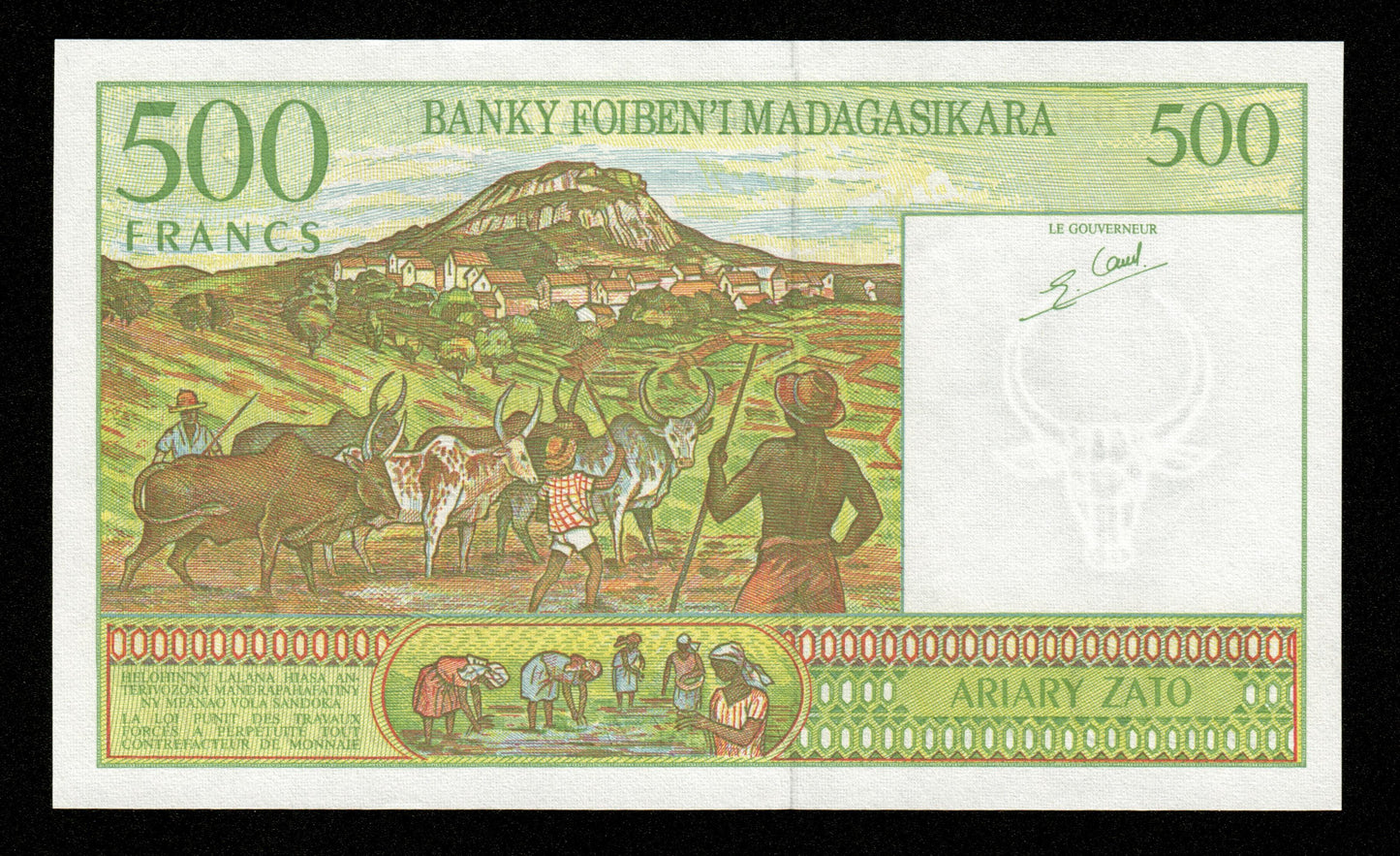 MADAGASCAR - 500 Francs, 100 Ariary (1994) P.75b NEUF / UNC