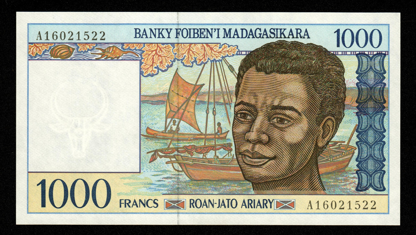 MADAGASCAR - 1000 Francs, 200 Ariary (1994) P.76a NEUF / UNC