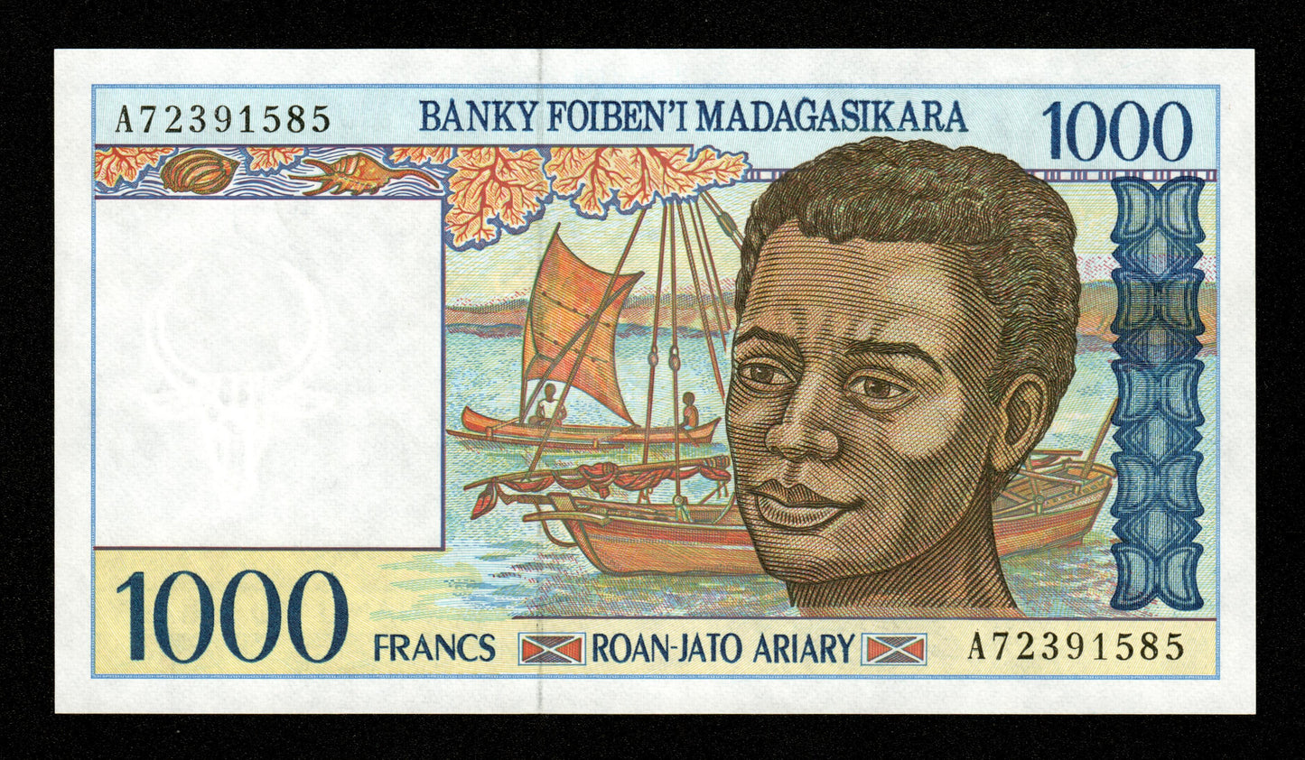 MADAGASCAR - 1000 Francs, 200 Ariary (1994) P.76b NEUF / UNC