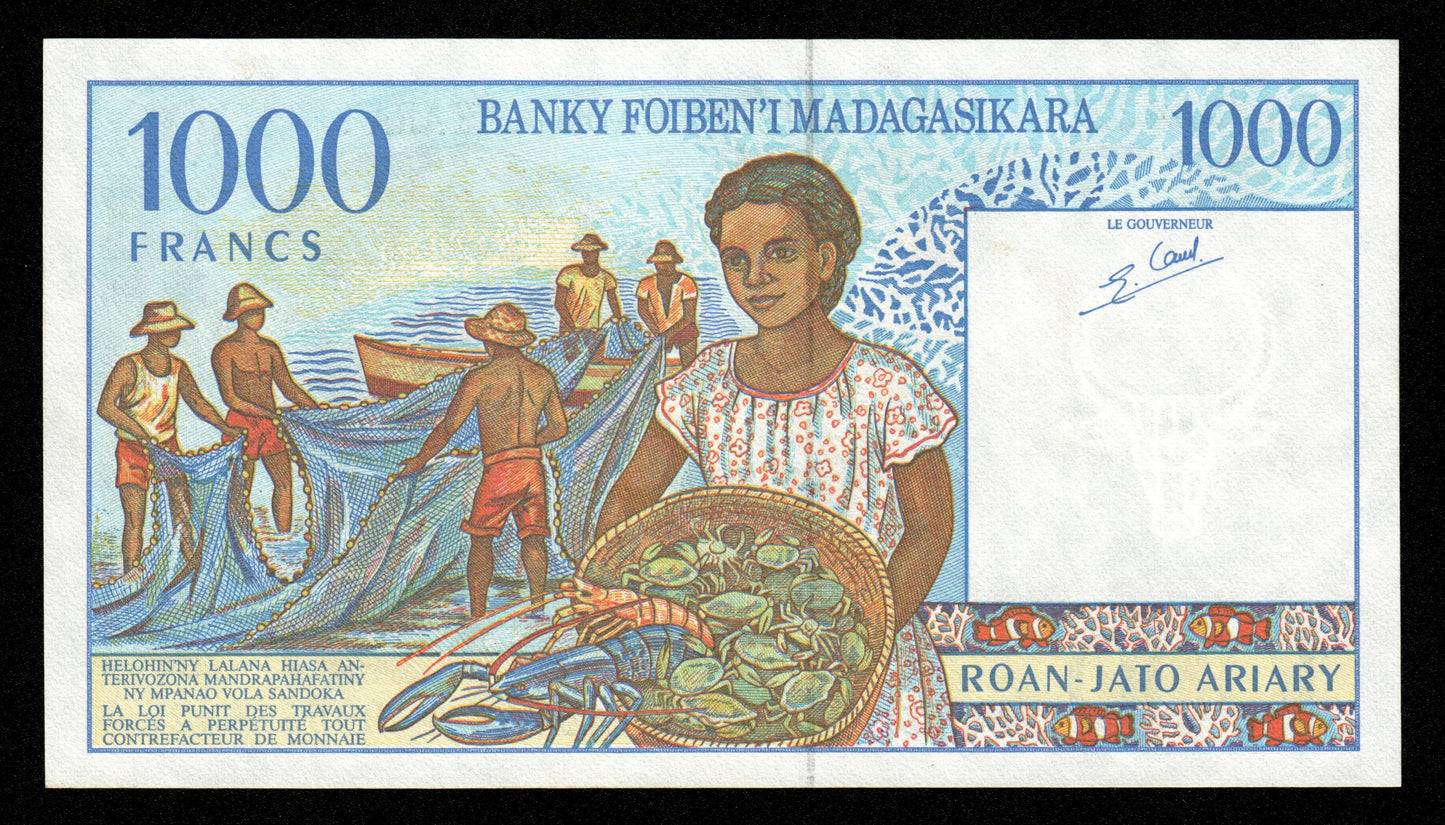 MADAGASCAR - 1000 Francs, 200 Ariary (1994) P.76b NEUF / UNC