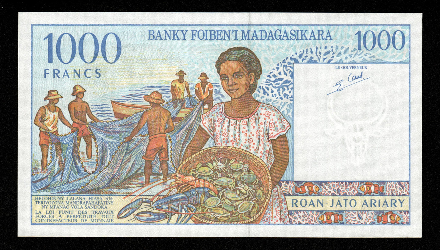 MADAGASCAR - 1000 Francs, 200 Ariary (1994) P.76b pr.NEUF / UNC-