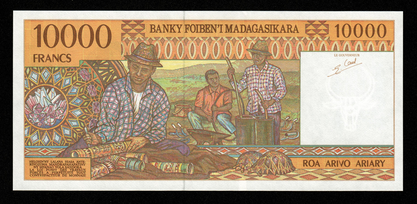 MADAGASCAR - 10000 Francs, 2000 Ariary (1995) P.79b NEUF / UNC