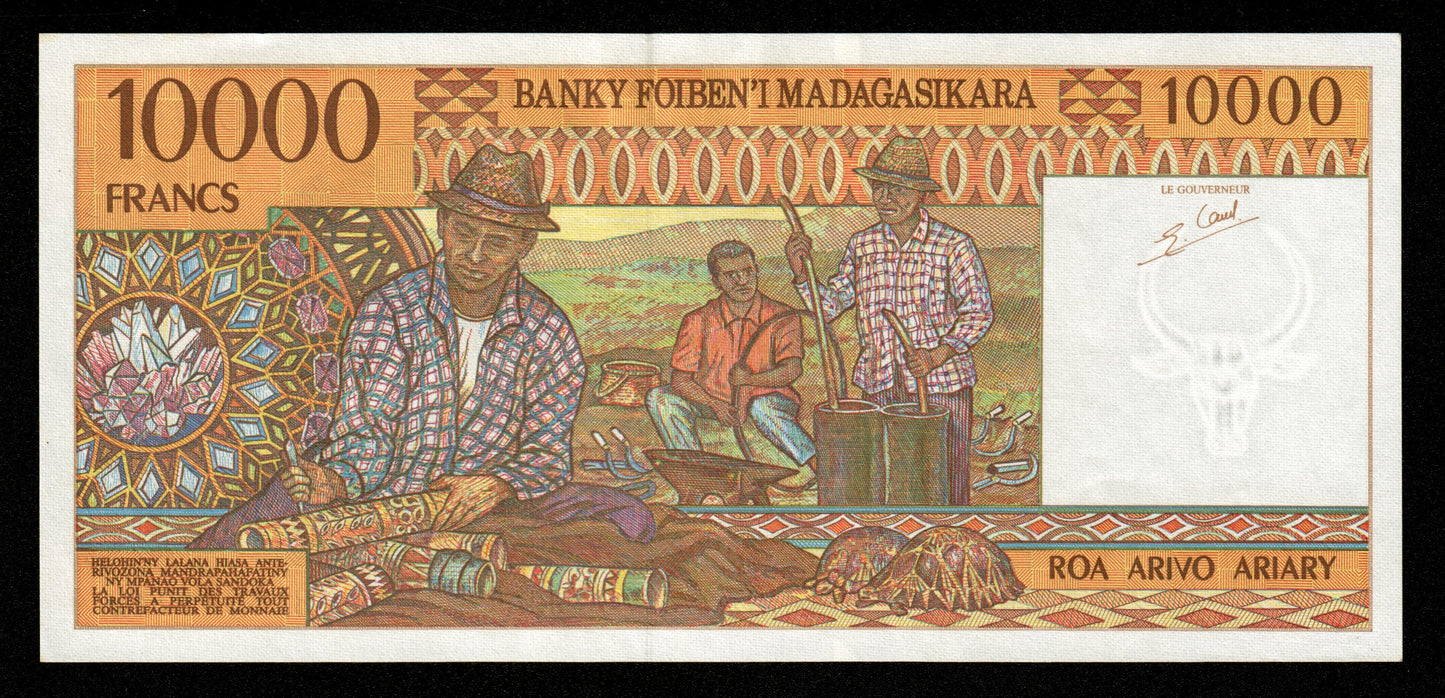 MADAGASCAR - 10000 Francs, 2000 Ariary (1995) P.79b pr.NEUF / UNC-