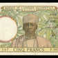 AFRIQUE OCCIDENTALE FRANÇAISE - FRENCH WEST AFRICA - 5 Francs 1938 P.21 SPL / AU