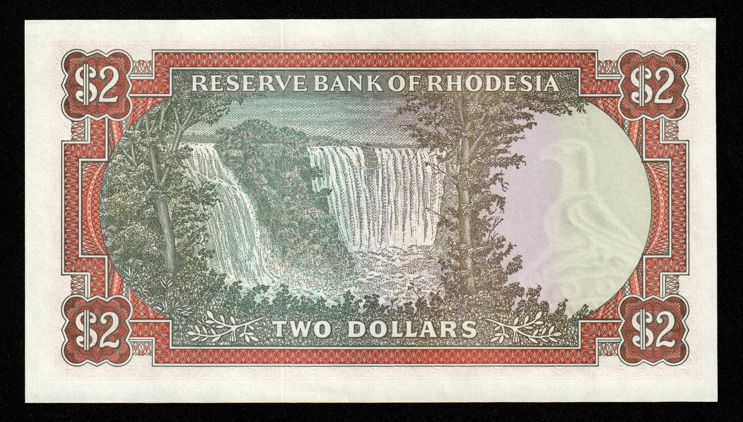 RHODÉSIE - RHODESIA - 2 Dollars 1979 P.39b pr.NEUF / UNC-