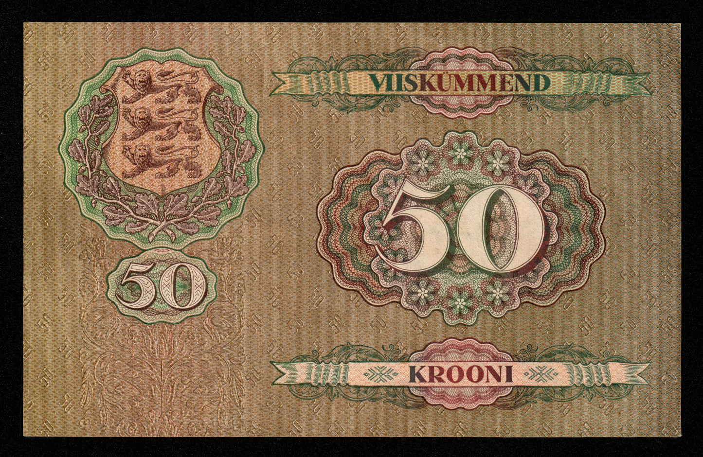 ESTONIE - ESTONIA - 50 Krooni 1929 P.65a pr.NEUF / UNC-