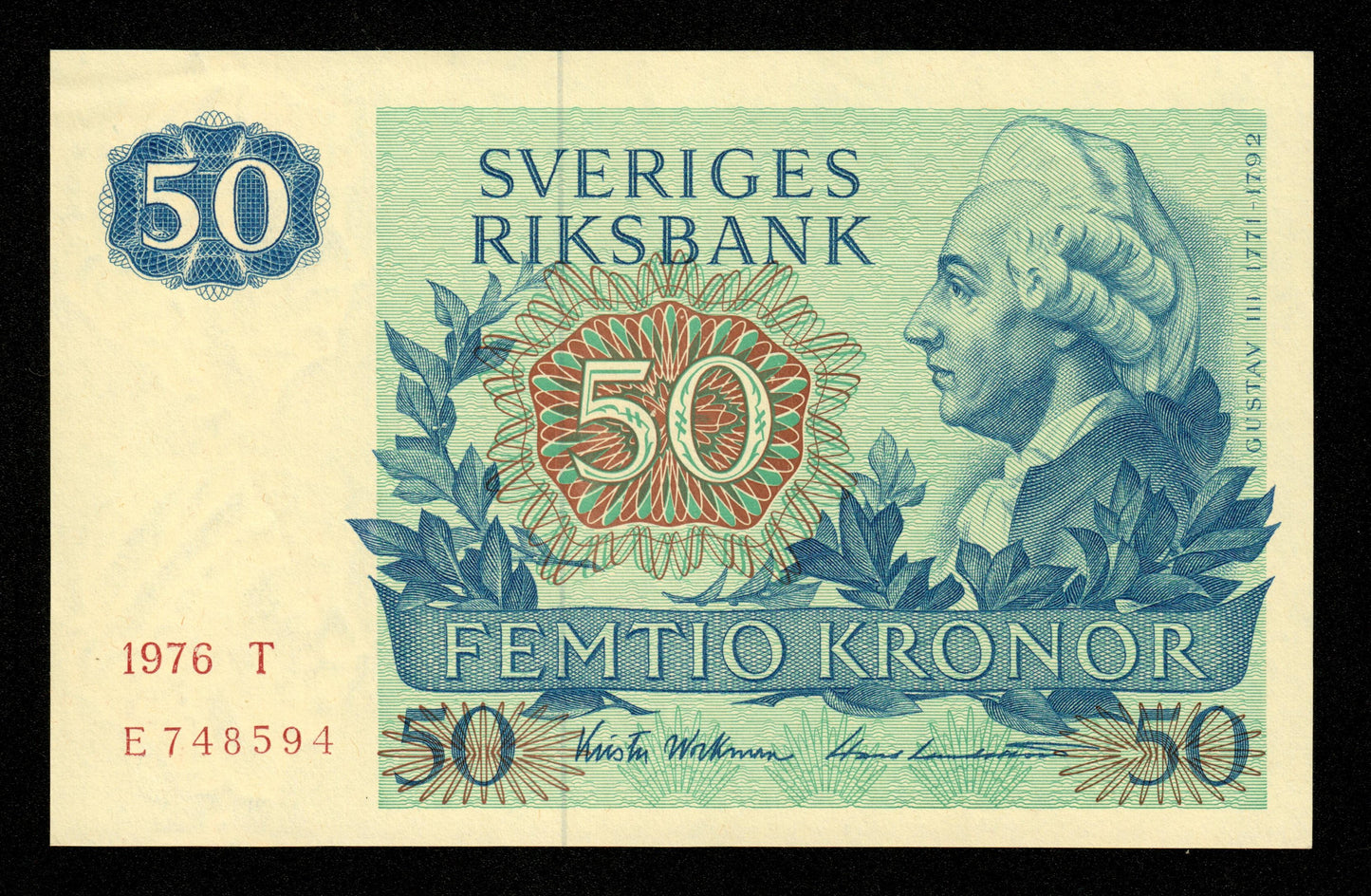 SUÈDE - SWEDEN - 50 Kronor 1976 P.53b NEUF / UNC