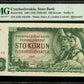 TCHÉCOSLOVAQUIE - CZECHOSLOVAKIA - 100 Korun 1961 (1990-92) P.91k NEUF / PMG 67 EPQ