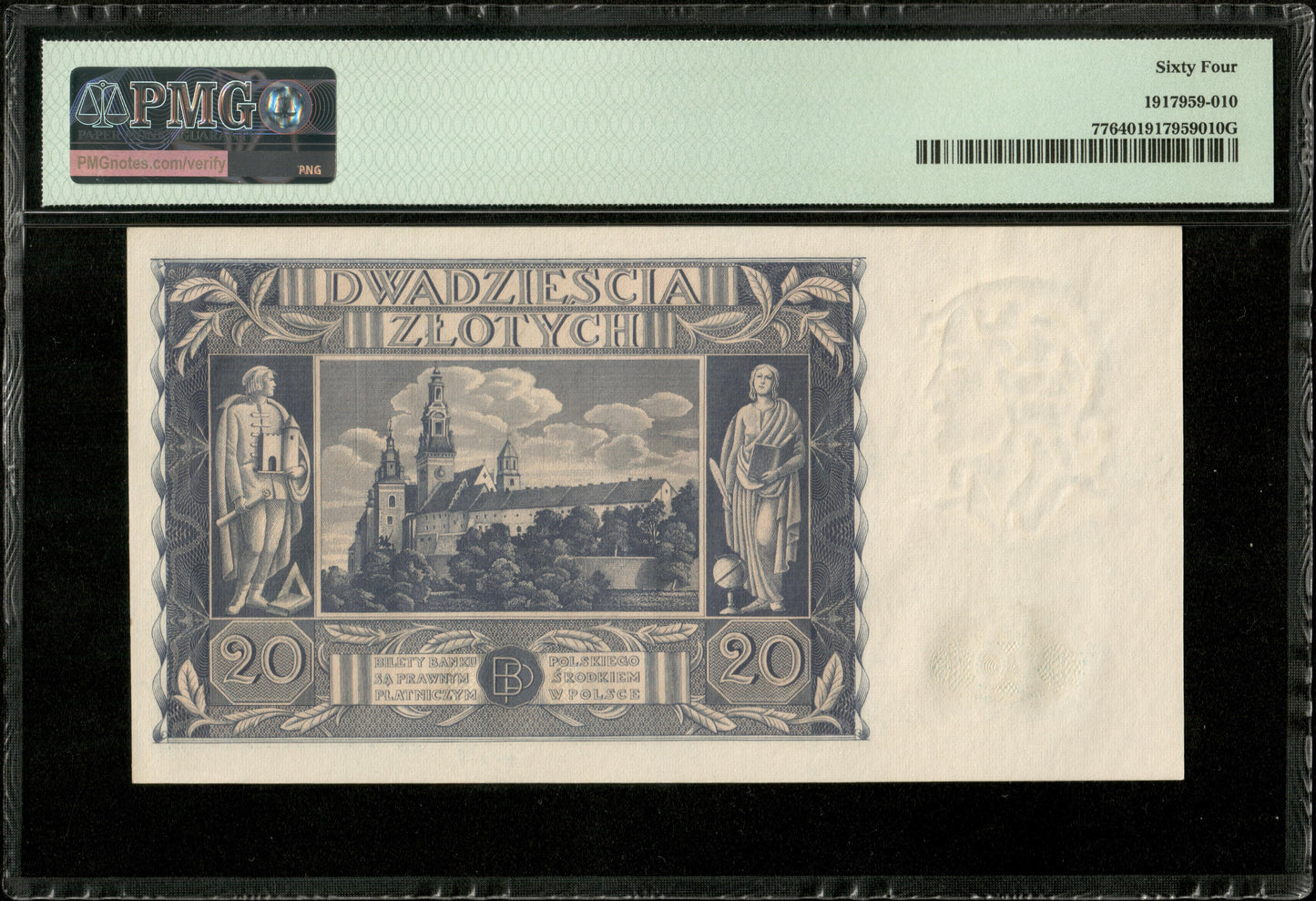 POLOGNE - POLAND - 20 Zlotych 1936 P.77 pr.NEUF / PMG 64