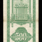 CHINE - Central Bank of China, 500 Customs Gold Units 1947 P.336 TTB / VF