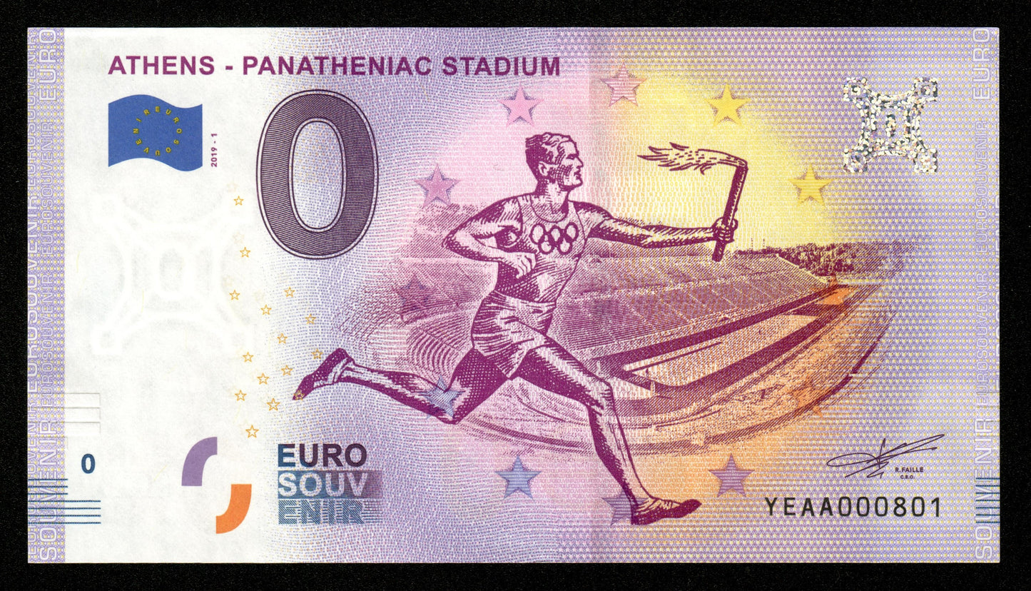 Billet Souvenir 0 Euro - Greece, ATHENS - PANATHENIAC STADIUM 2019-1 NEUF / UNC