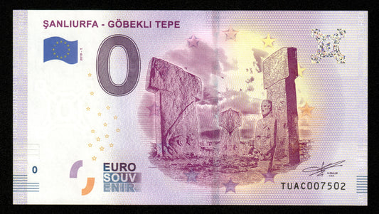 Billet Souvenir 0 Euro - Turkey, ŞANLIURFA - GÖBEKLI TEPE 2019-1 NEUF / UNC