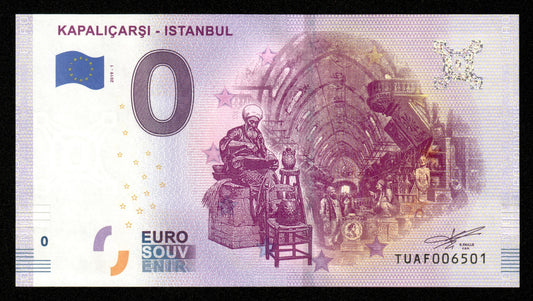 Billet Souvenir 0 Euro - Turkey, KAPALIÇARŞI - ISTANBUL 2019-1 NEUF / UNC